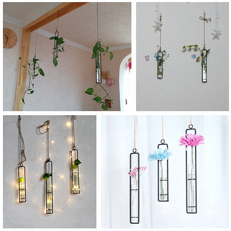 Aeris Hanging Glass Test Tube Vase