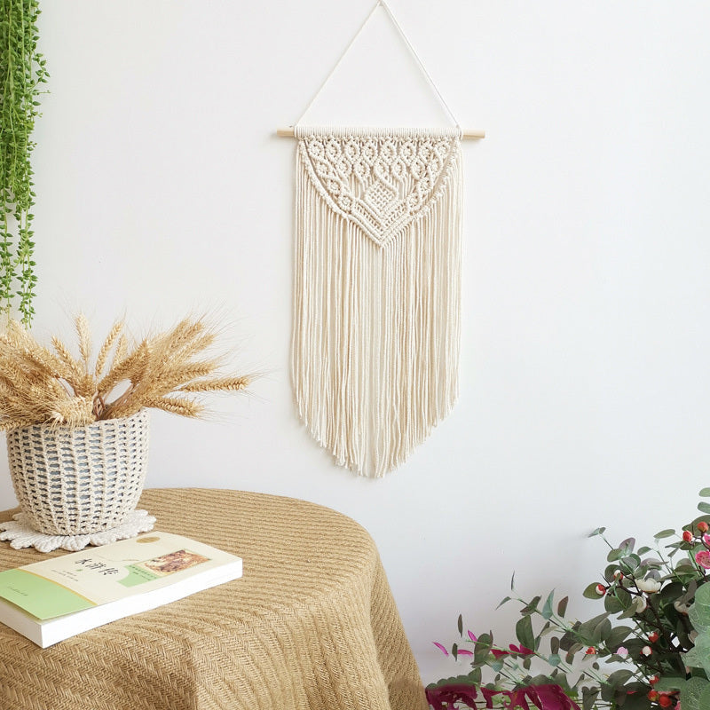 Cloudline Handwoven Tassel Tapestry