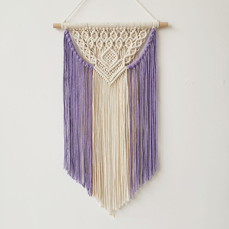 Cloudline Handwoven Tassel Tapestry
