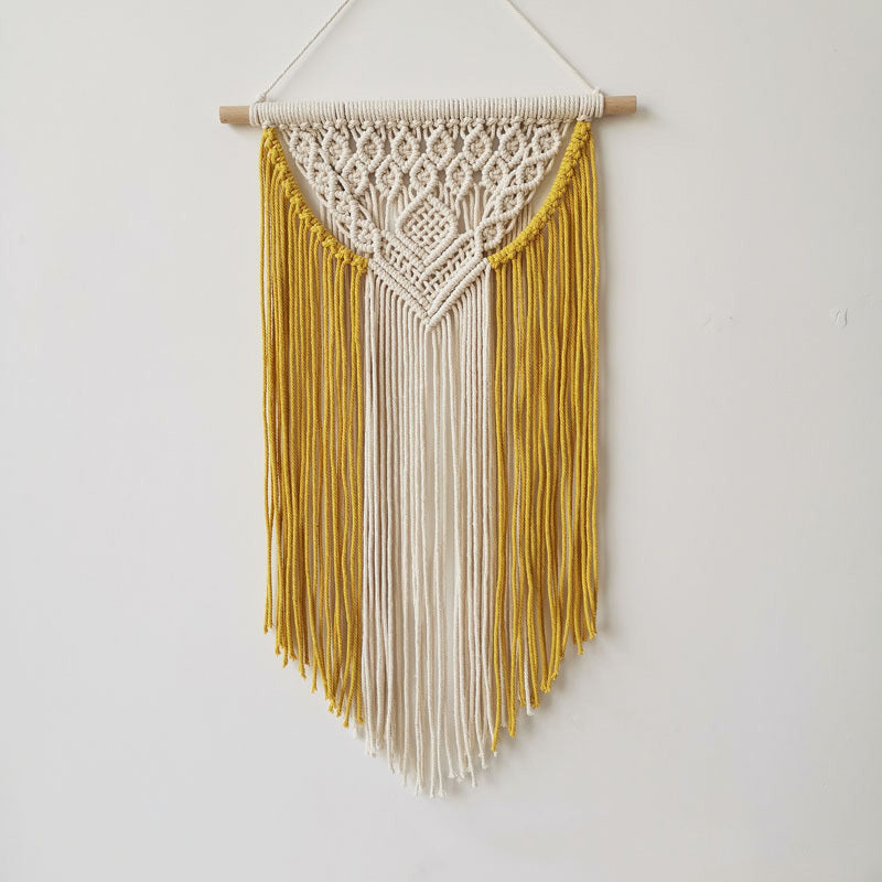 Cloudline Handwoven Tassel Tapestry