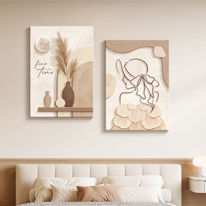 Soft Harmony – Cream Line Art Wall Décor