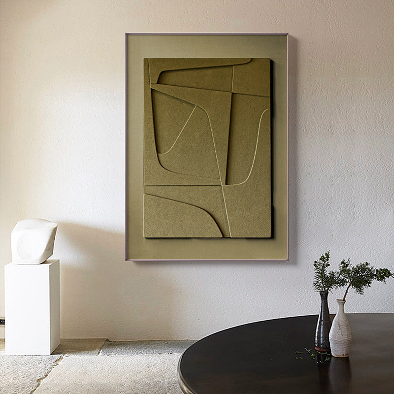 Geometric Morandi Abstract Canvas