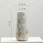 Statement glazed ceramic vase with antique-inspired design for modern home 