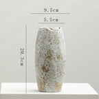 Handcrafted matte-glazed vase with antique ivory tones for elegant home styling
