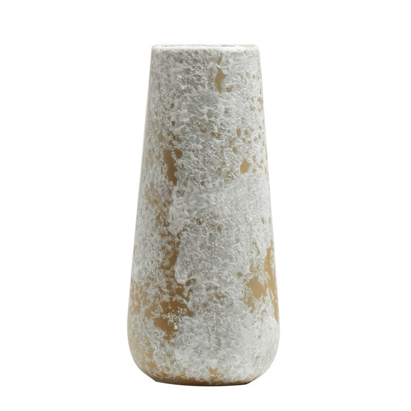 Decorative vintage glazed vase perfect for dried flowers and living room display