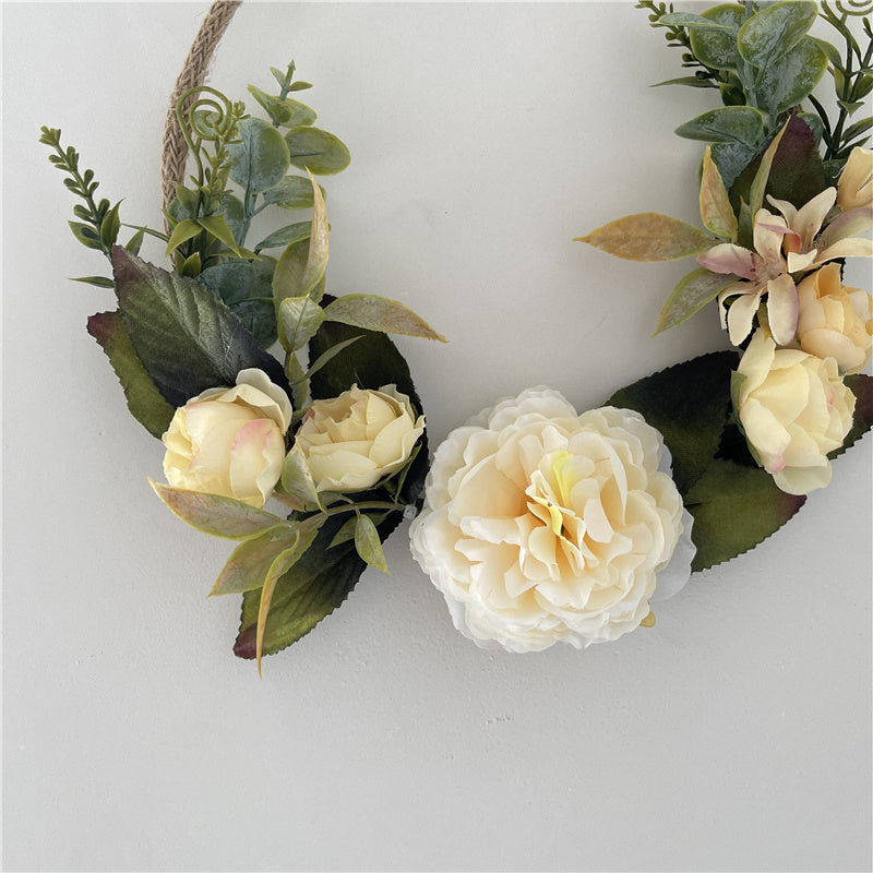 Vintage Rose Garland Wall Hanging