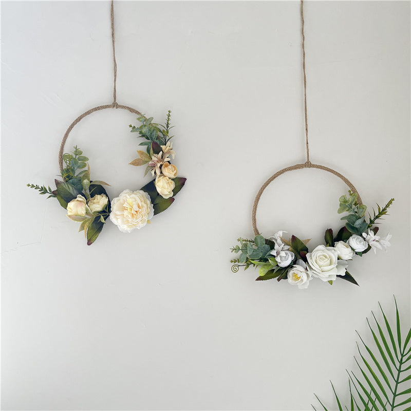 Vintage Rose Garland Wall Hanging