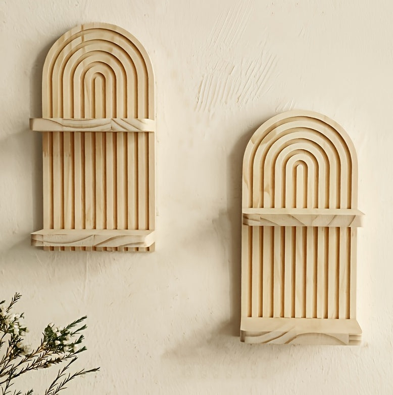 The Arlo Wooden Wall Shelf Set (2-Piece)
