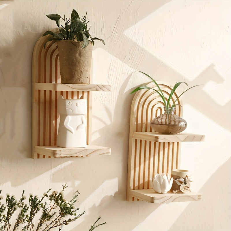 The Arlo Wooden Wall Shelf Set (2-Piece)