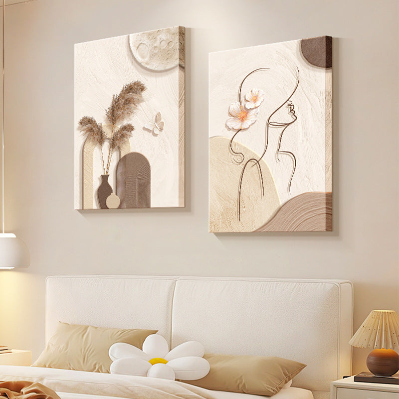 Soft Harmony – Cream Line Art Wall Décor