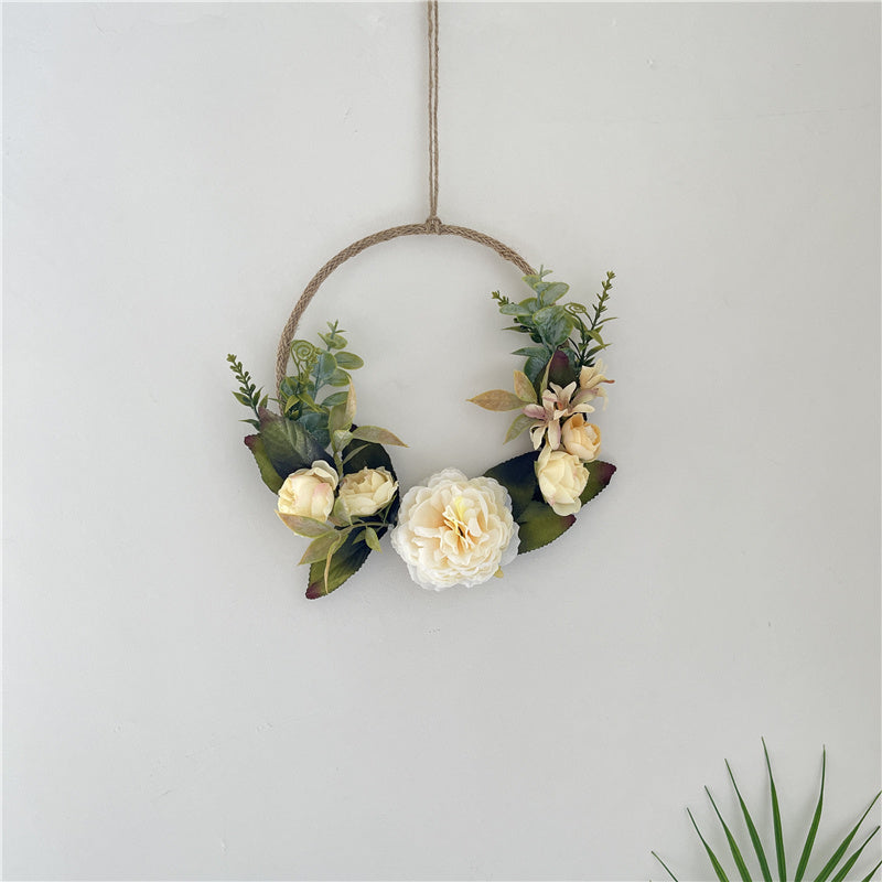 Vintage Rose Garland Wall Hanging